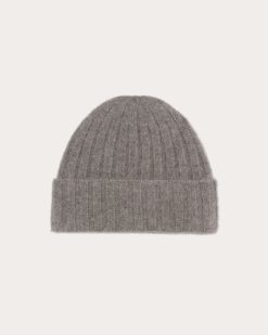 Alternative view of The Alpaca Beanie | Taupe Melange