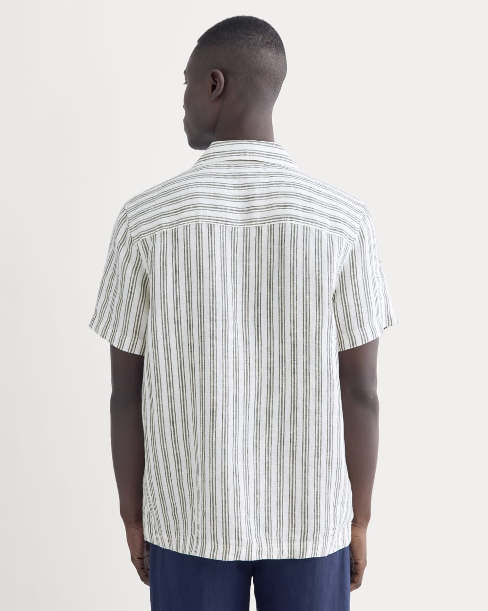 The Resort Shirt in Linen | Bone / Black - Image 5