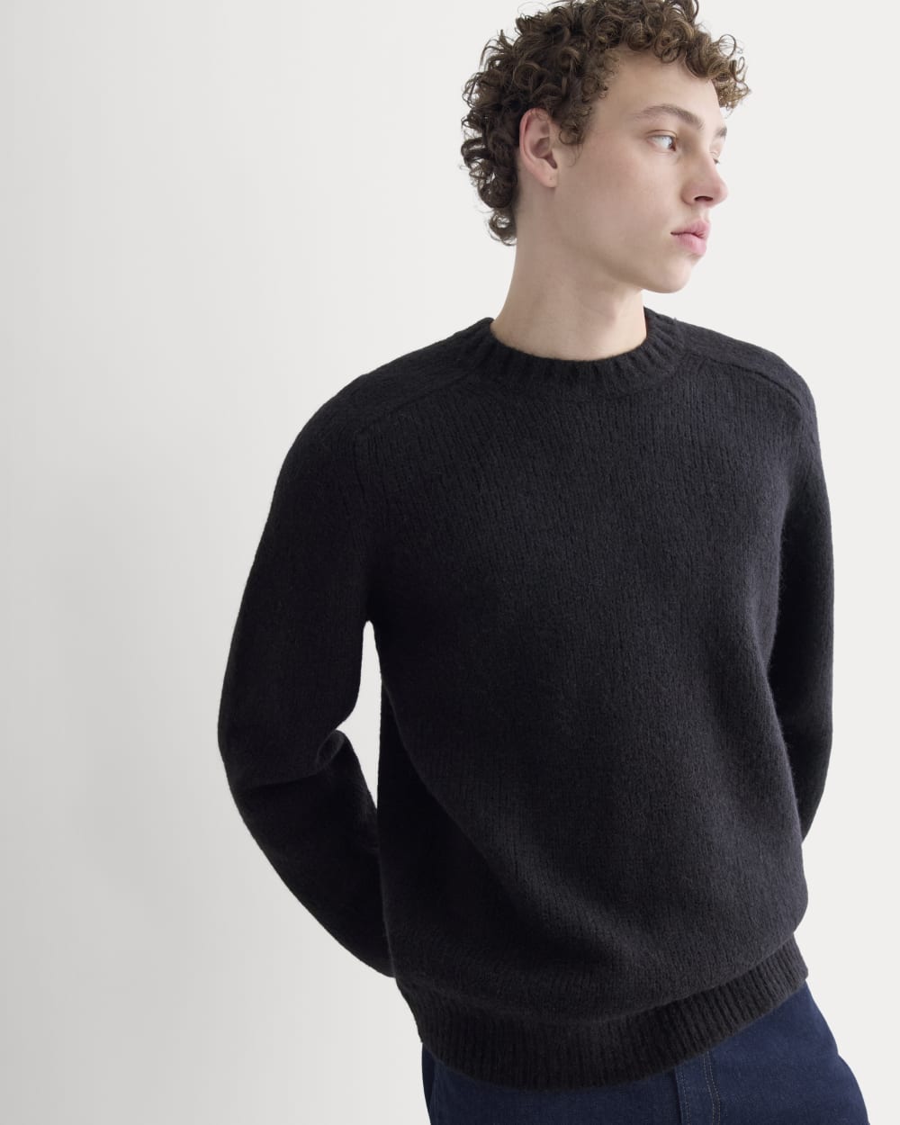 The Cloud Crewneck Sweater | Black - Image 4