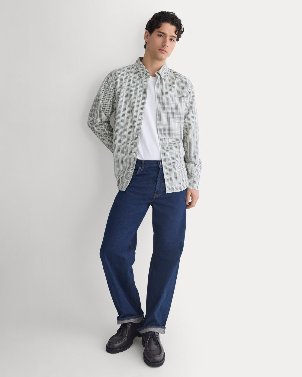 Washed Poplin Shirt | Skywriting/Multi - Image 3