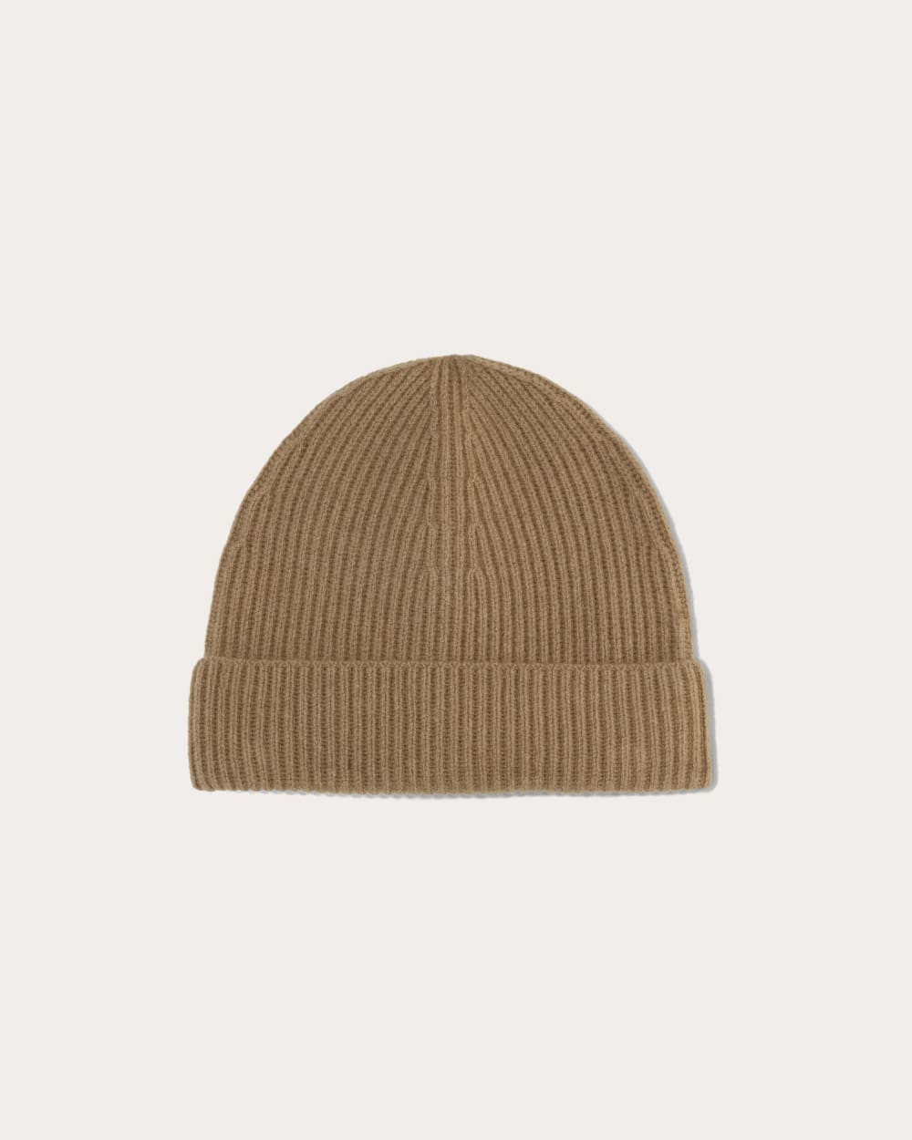 The Cashmere Ribbed Beanie | Tiger's Eye - Image 2