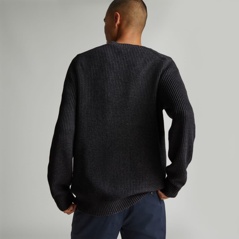 The No-Sweat Ribbed Crew | Heather Ash - Image 3