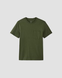 Alternative view of The Premium-Weight Pocket Tee | Uniform | Deep Moss Green