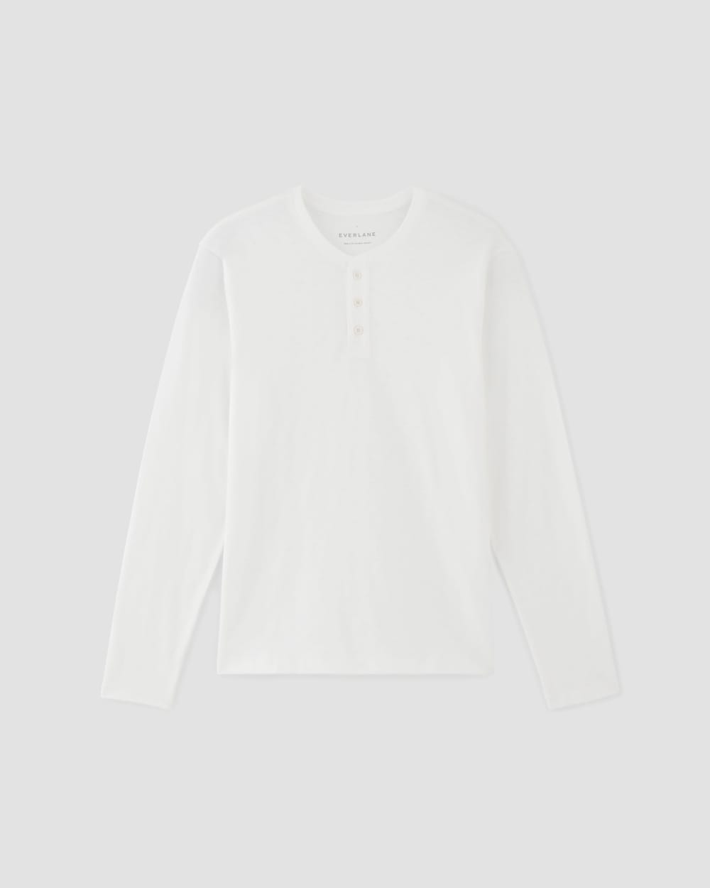 The Slub Long-Sleeve Henley | White - Image 2