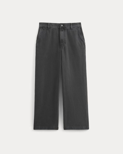Alternative view of Baggy Rigid Jean | Washed Black | 32