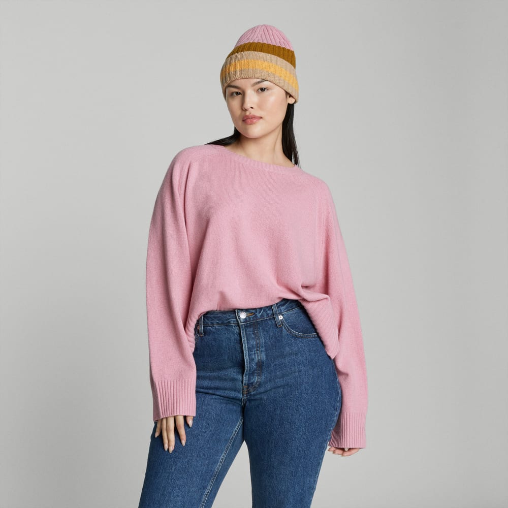 The Cashmere Beanie | Tapenade Multi Stripe - Image 5