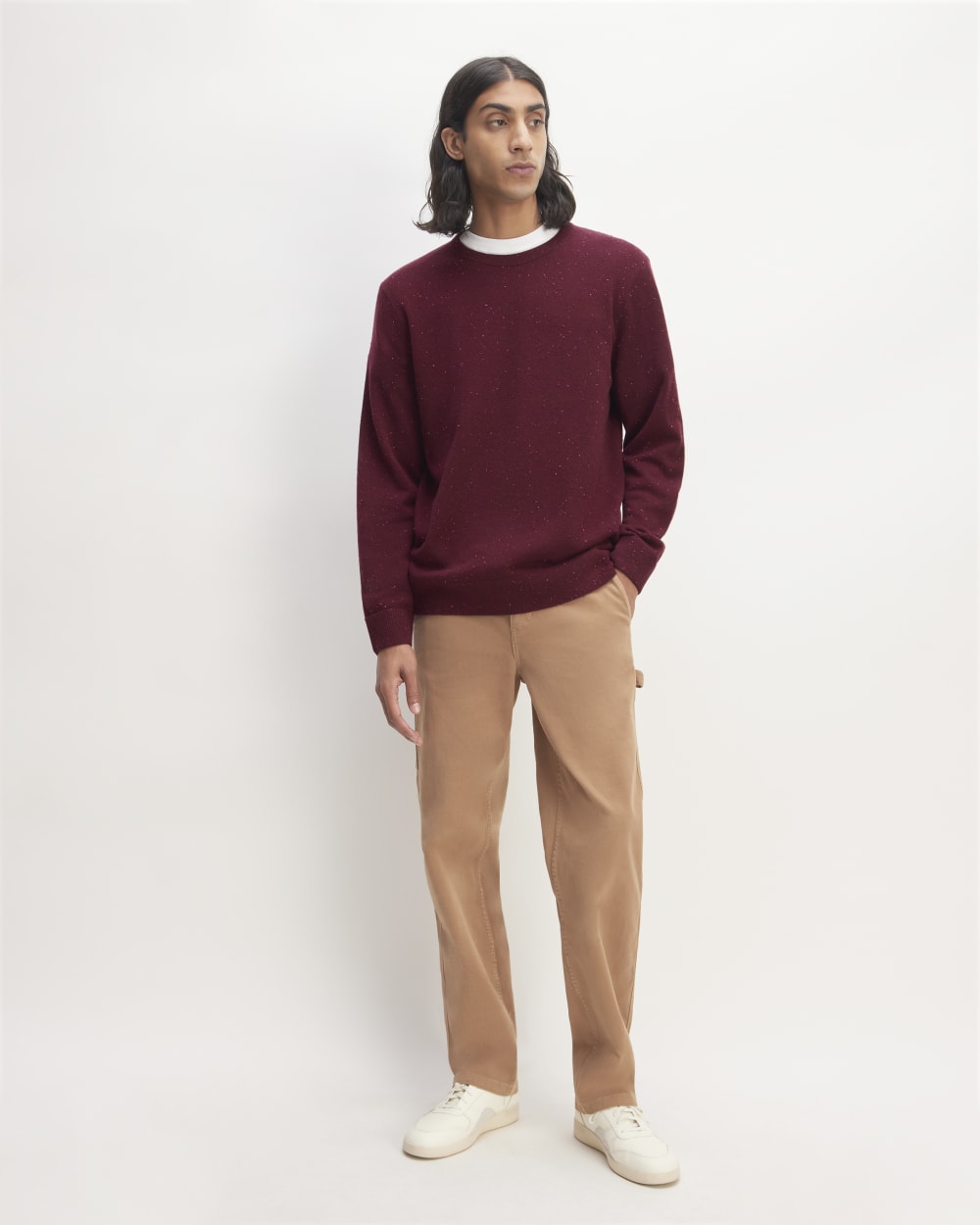The Cashmere Crew | Burgundy Donegal - Image 3