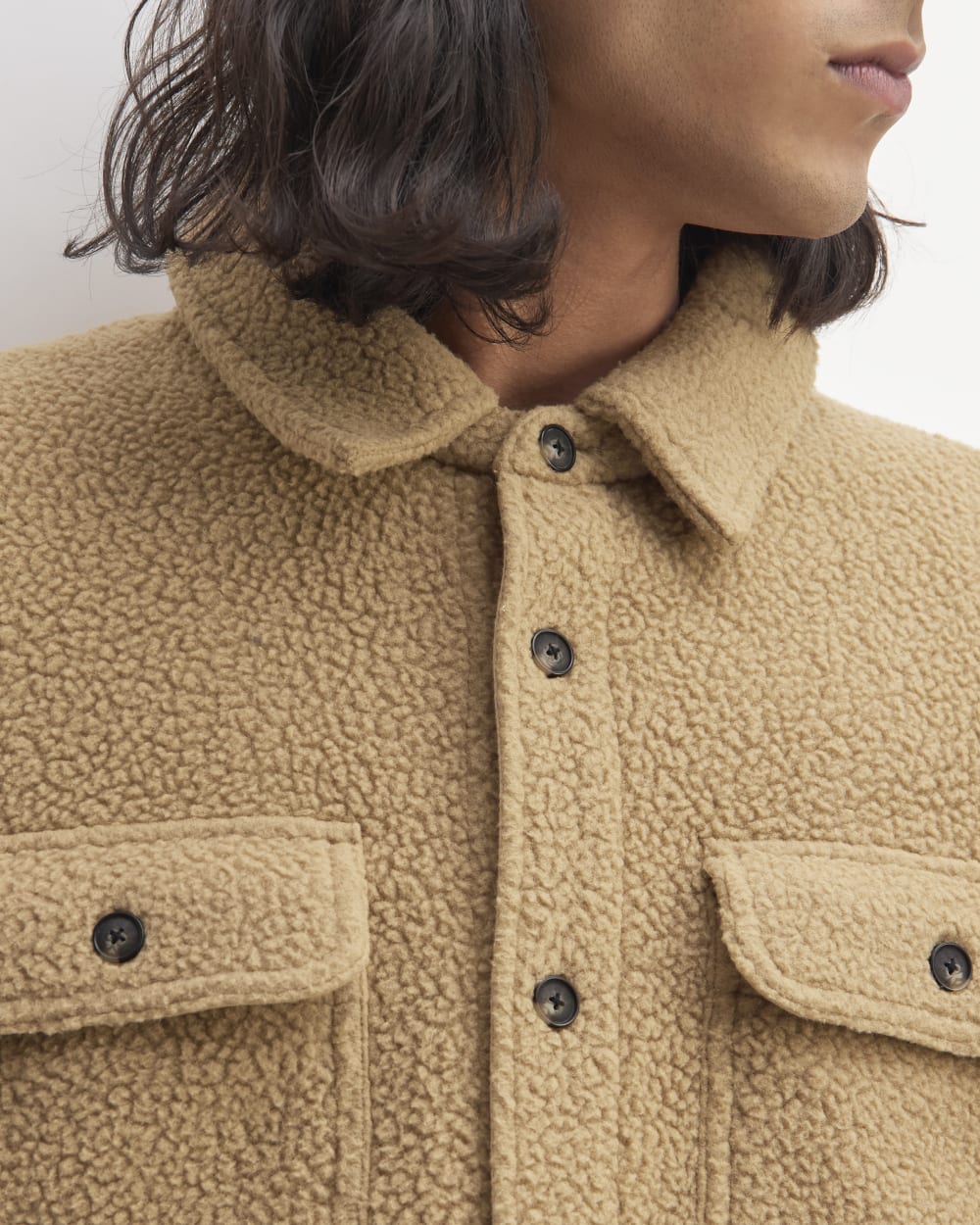 The ReNew Fleece Everyone Overshirt | Tiger's Eye - Image 7