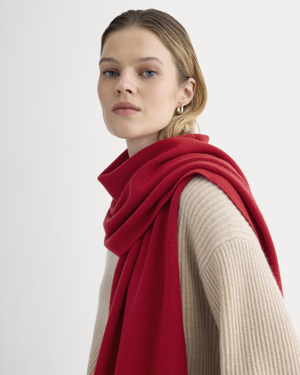 The Cabin Scarf | Berry Red - Image 4