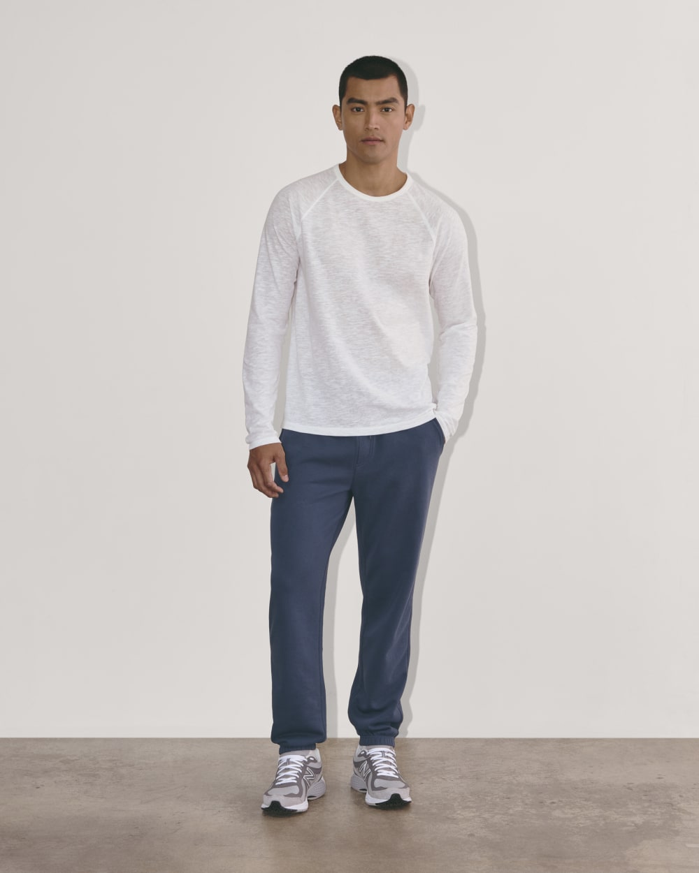 The Rec Long-Sleeve Crew | White - Image 3
