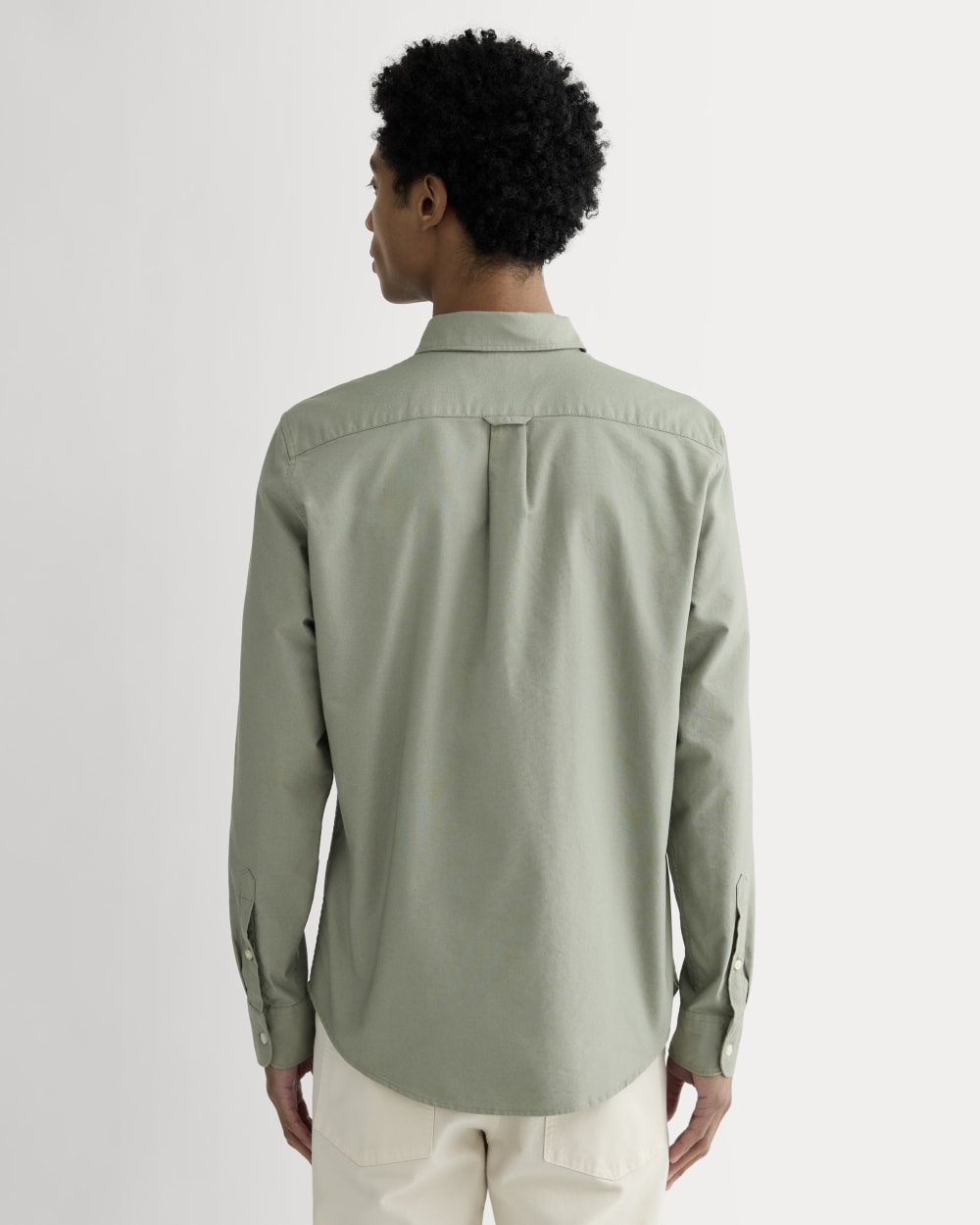 The Slim Oxford Shirt | Sage Green | Tall - Image 5