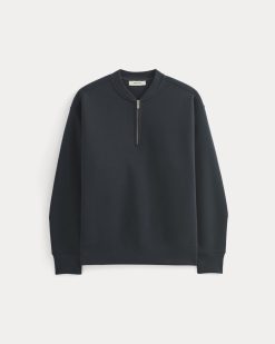 Alternative view of Luxe Fleece Half-Zip Pullover | Deep Navy