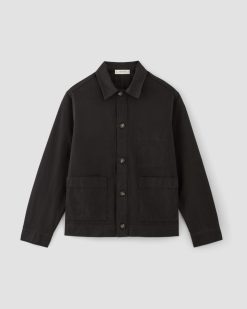 Alternative view of The Organic Cotton Chore Jacket | Black