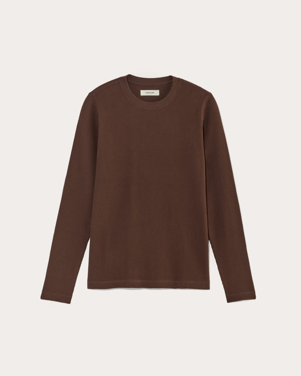 The Waffle Long-Sleeve Crew | Dark Mahogany - Image 2