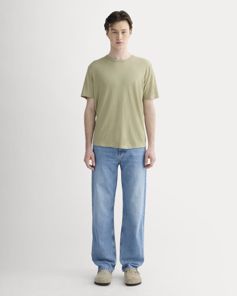 The Cotton Linen Tee | Eucalyptus - Image 3