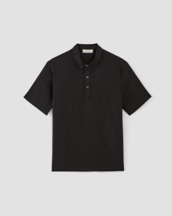 Alternative view of The Linen Short-Sleeve Popover Shirt | Black