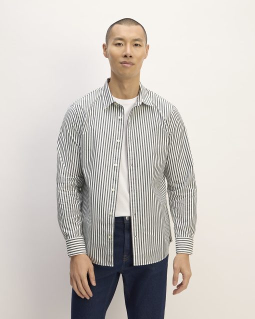 The Supima® Poplin Shirt | Optic White / Black