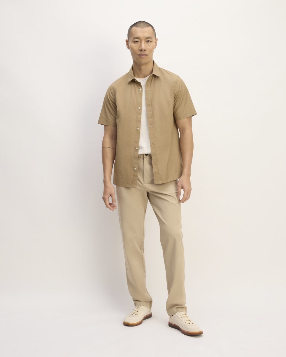 The Supima® Short-Sleeve Poplin Shirt | Tiger's Eye - Image 3