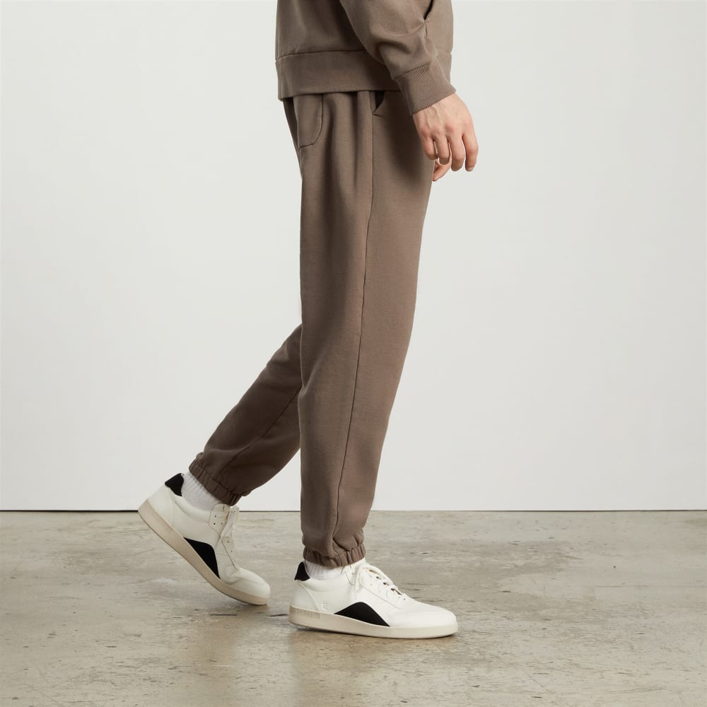 The ReLeather® Court Sneaker | Off White / Black - Image 3