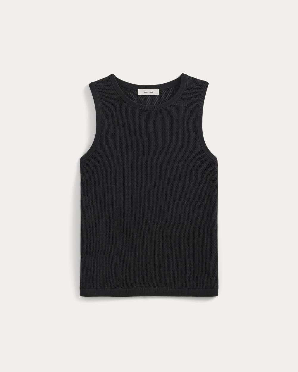 Textured Knit Tank | Black - Image 2