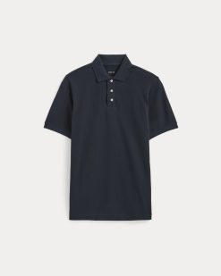 Alternative view of The Pique Polo | Deep Navy