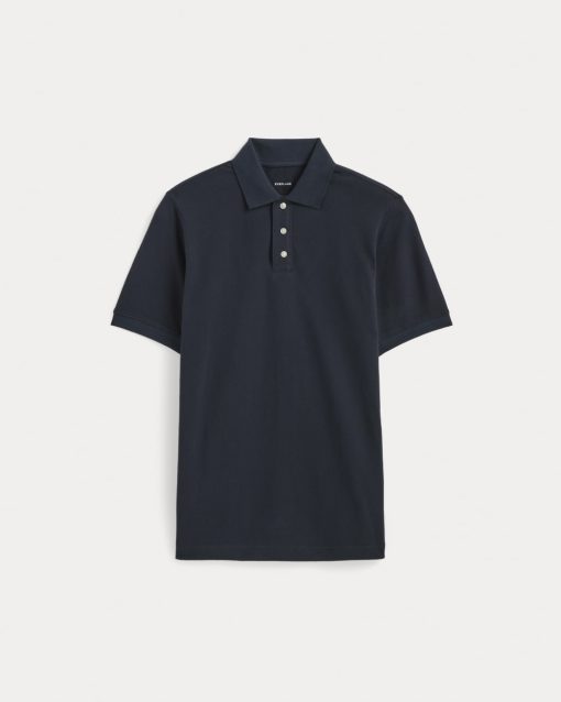 Alternative view of The Pique Polo | Deep Navy