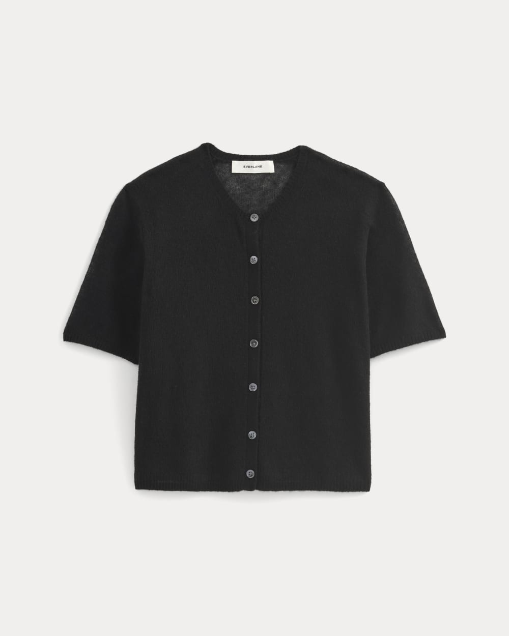 The Air Alpaca™ Short-Sleeve Cardigan | Black - Image 2