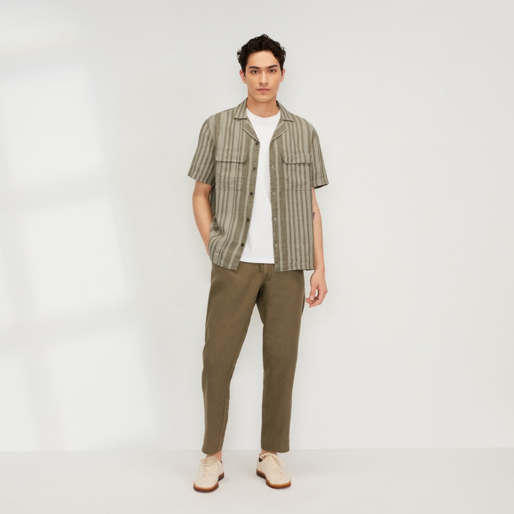 The Resort Shirt in Linen | Seagrass / Kalamata - Image 6
