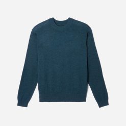 Alternative view of The Merino-Blend Crewneck Sweater | Deep Teal