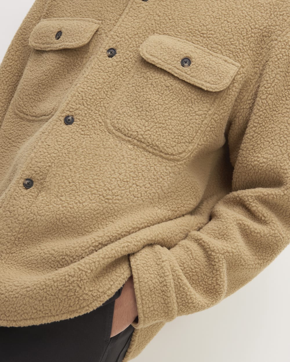The ReNew Fleece Everyone Overshirt | Tiger's Eye - Image 9