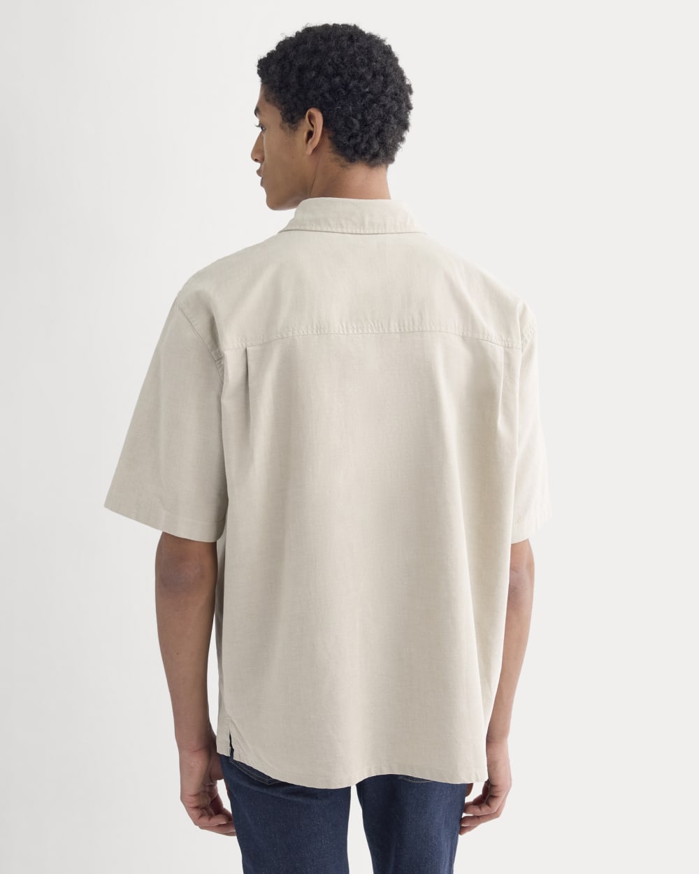 Lightweight Short-Sleeve Oxford | Chinchilla Chambray - Image 5