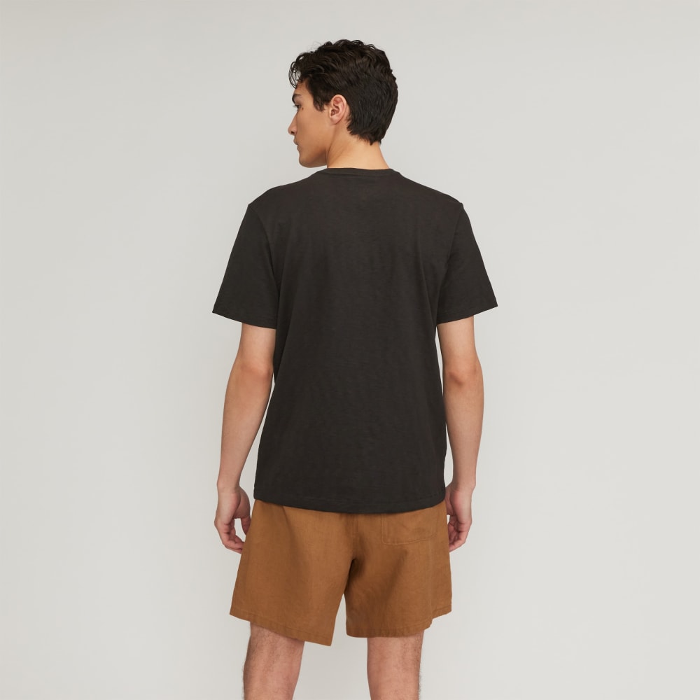 The Cotton Slub Henley | Black - Image 3