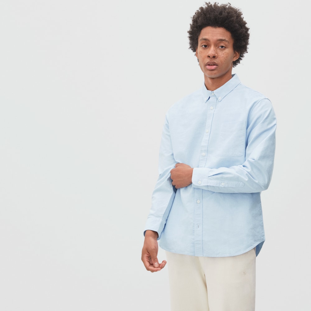 The Standard Fit Japanese Oxford Shirt | Uniform | Light Blue | Tall - Image 2