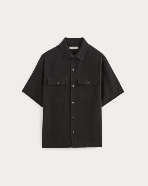 Alternative view of The Relaxed Utility Shirt in Buttersoft | Black