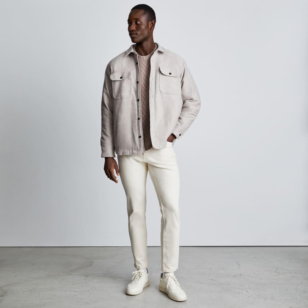 The ReNew Fleece-Lined Heavyweight Overshirt | Heathered Burnt Sugar - Image 5