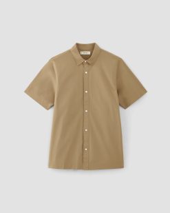 Alternative view of The Supima® Short-Sleeve Poplin Shirt | Tiger's Eye