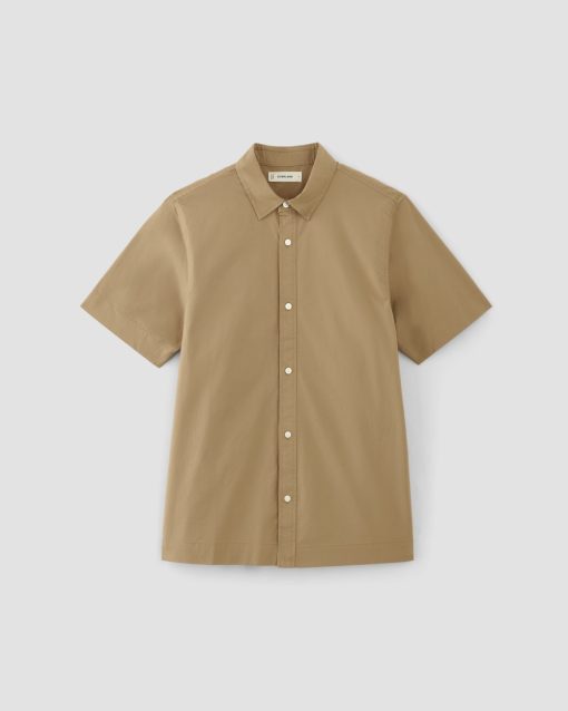 Alternative view of The Supima® Short-Sleeve Poplin Shirt | Tiger's Eye